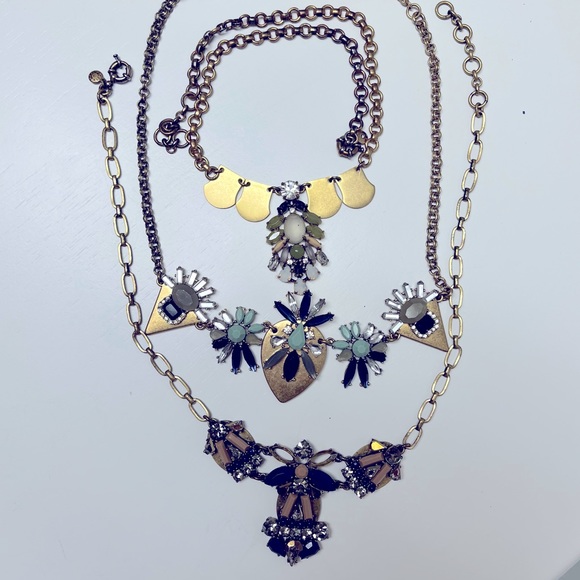 J.Crew Statement Necklace Bundle - 3 Pcs - Picture 1 of 10